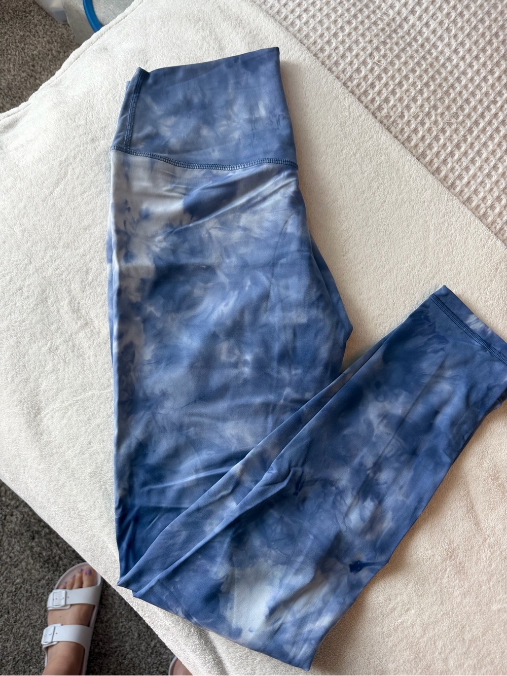 Blue Tie-Dye Leggings